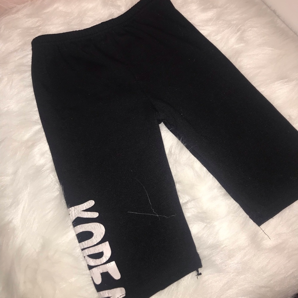 Letter print short